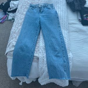 Zara Hi Rise straight jeans